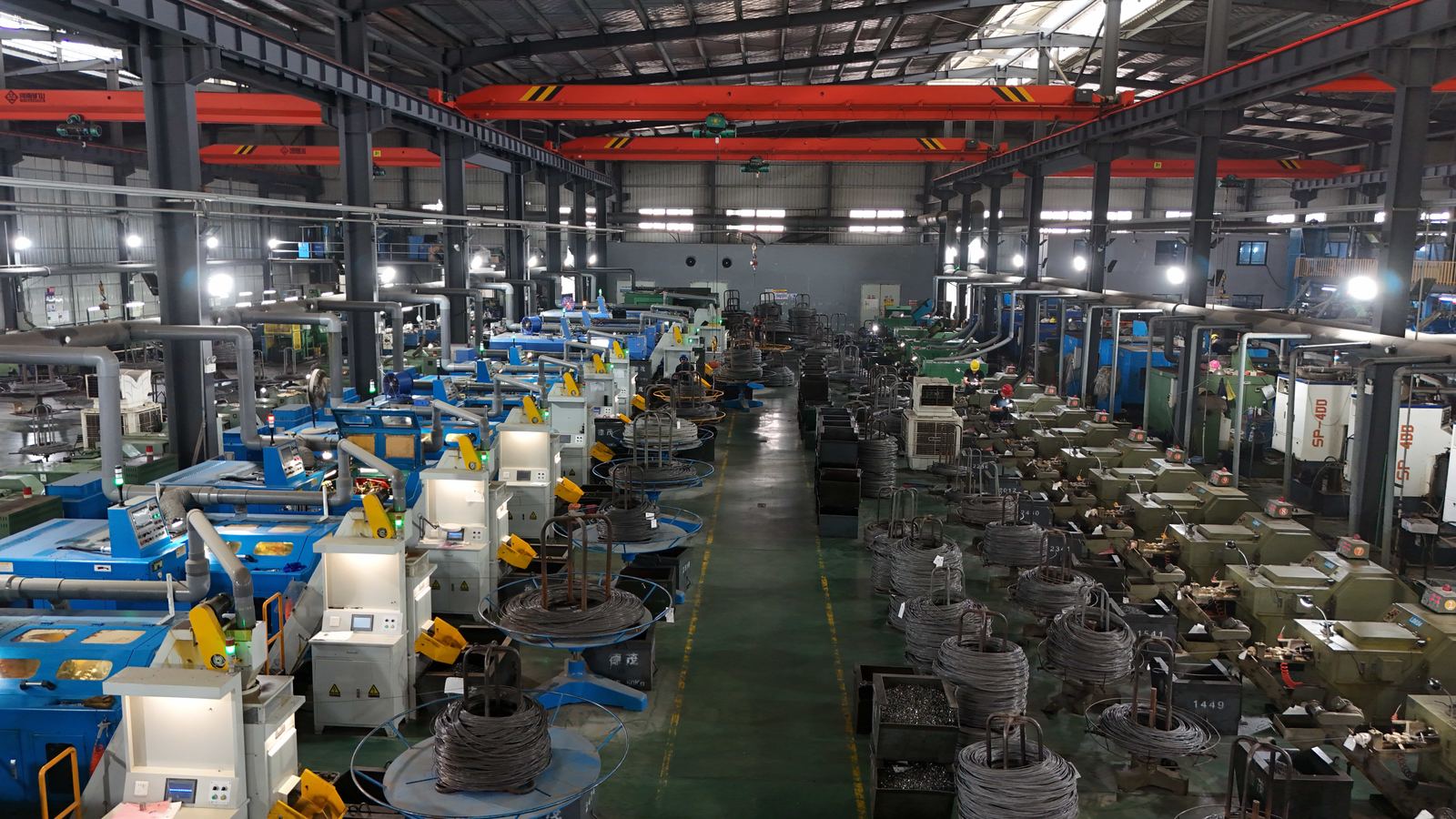 Cold heading production floor