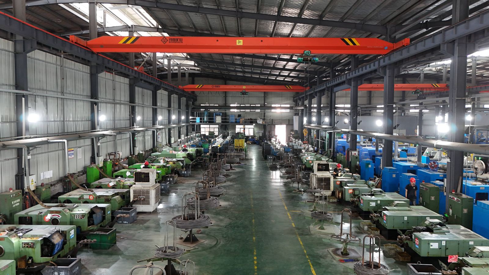 Wire forming production floor